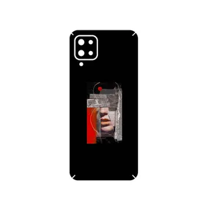 MAHOOT Collage of Mouth Cover Sticker for Samsung Galaxy A12 Nacho