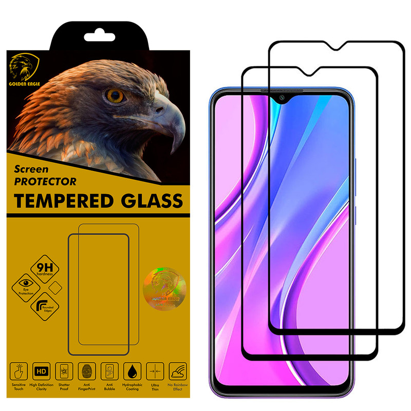 محافظ صفحه نمایش گلدن ایگل مدل DFC-X2 مناسب برای گوشی موبایل شیائومی Redmi 9 بسته دو عددی