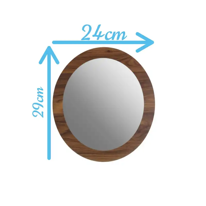 آینه الف مدل بیضی نگین کد 21 مجموعه 2 عددی