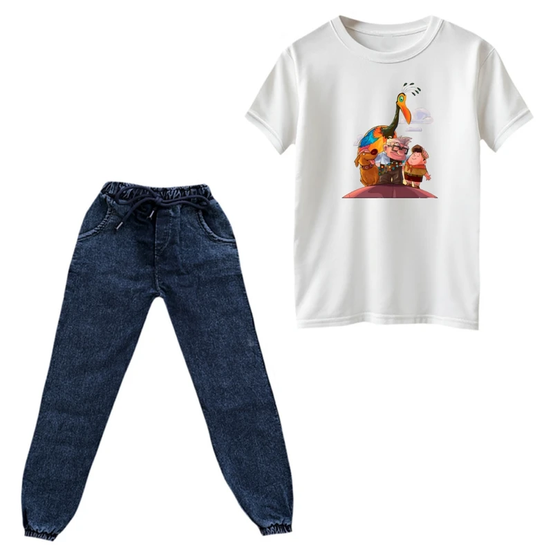 ست تی‌شرت و شلوار پسرانه مدل آپ کد 2