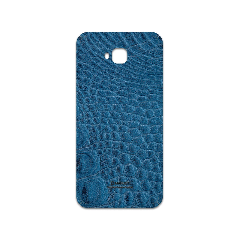 برچسب پوششی ماهوت مدل Blue-Crocodile-Leather مناسب برای گوشی موبایل ایسوس Zenfone 4 Selfie