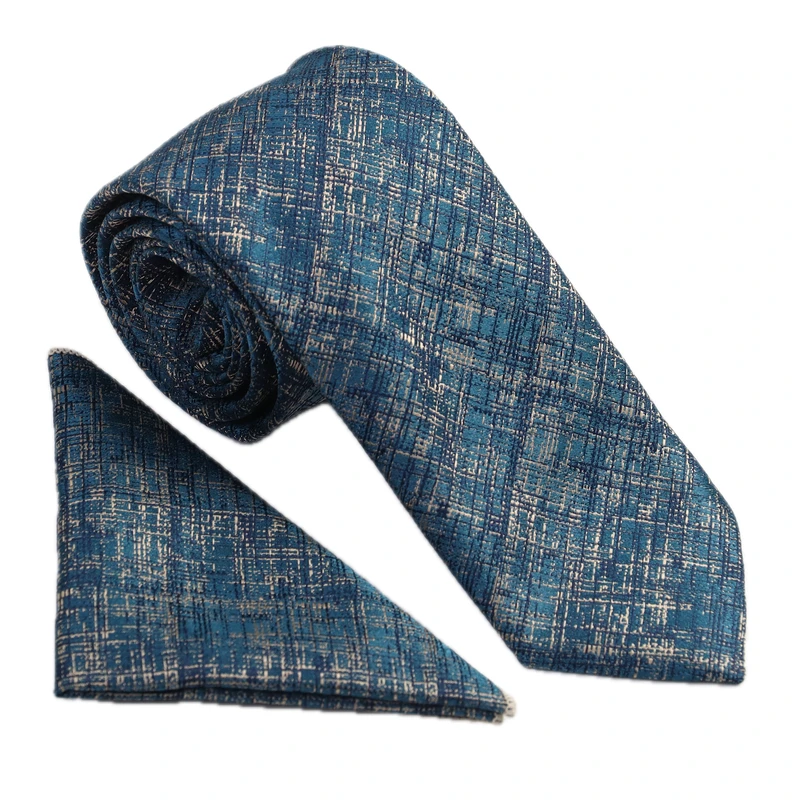 ست کراوات و دستمال جیب مردانه نسن مدل T204