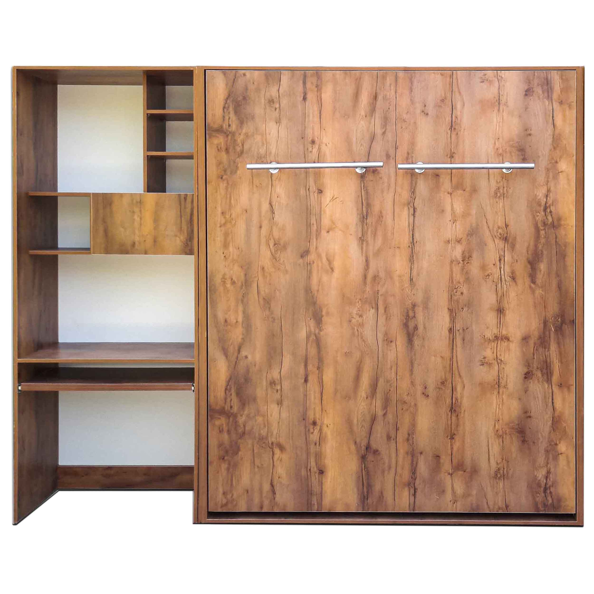 سرویس تخت خواب تاشو دیواری مدل V2 H TT دو نفره دو تکه