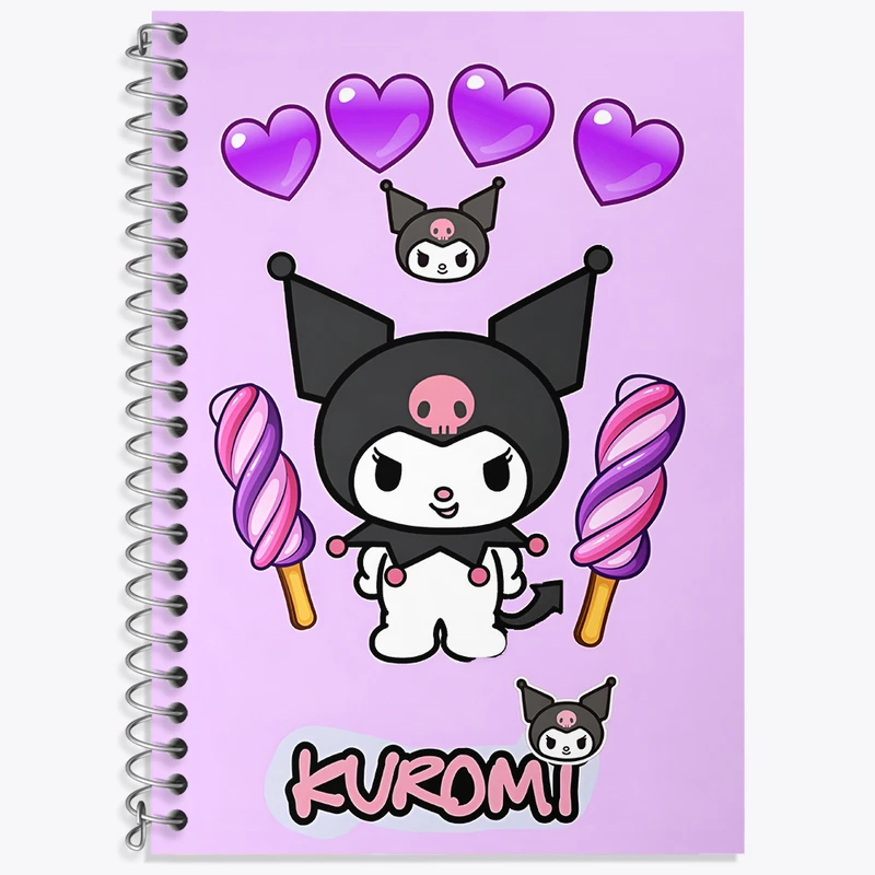 دفتر نت موسیقی 50 برگ خندالو طرح کرومی (Kuromi) کد N4213