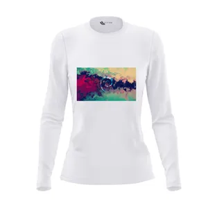 تی شرت آستین بلند زنانه مدل آبرنگ