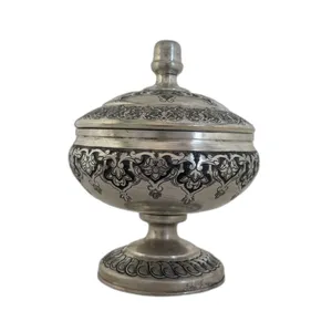 شکلات خوری قلمزنی مسی مدل گل ختایی کد ۲۴۳۴-۱