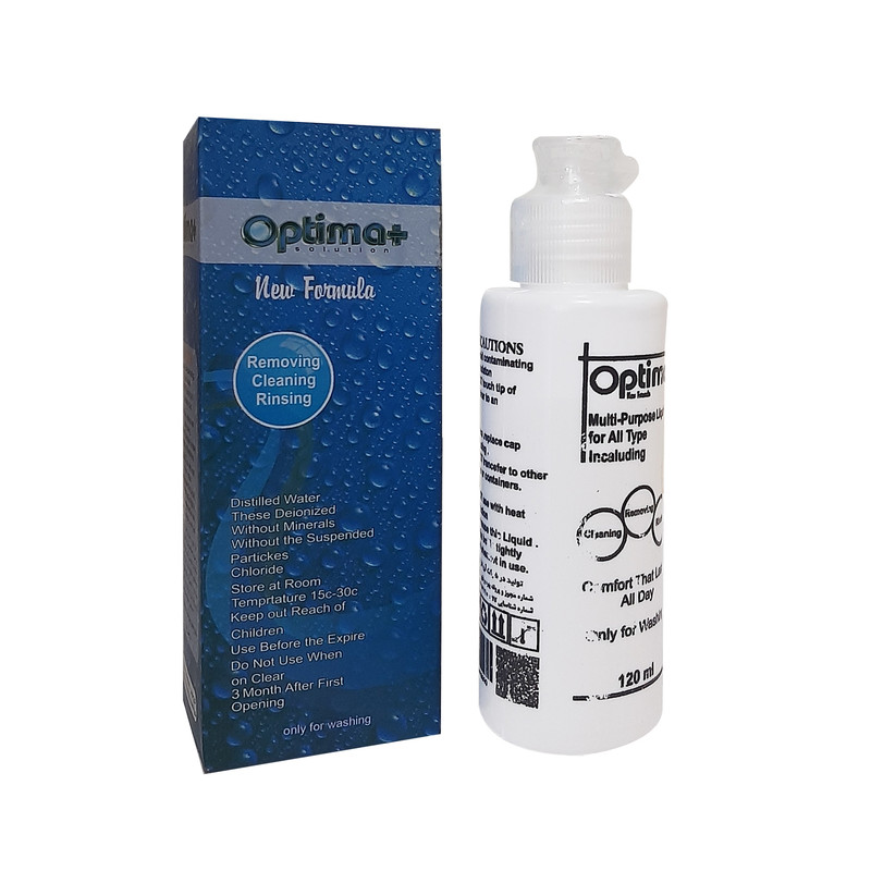 محلول شستشوی لنز اپتیما مدل 002 حجم 120 میلی لیتر