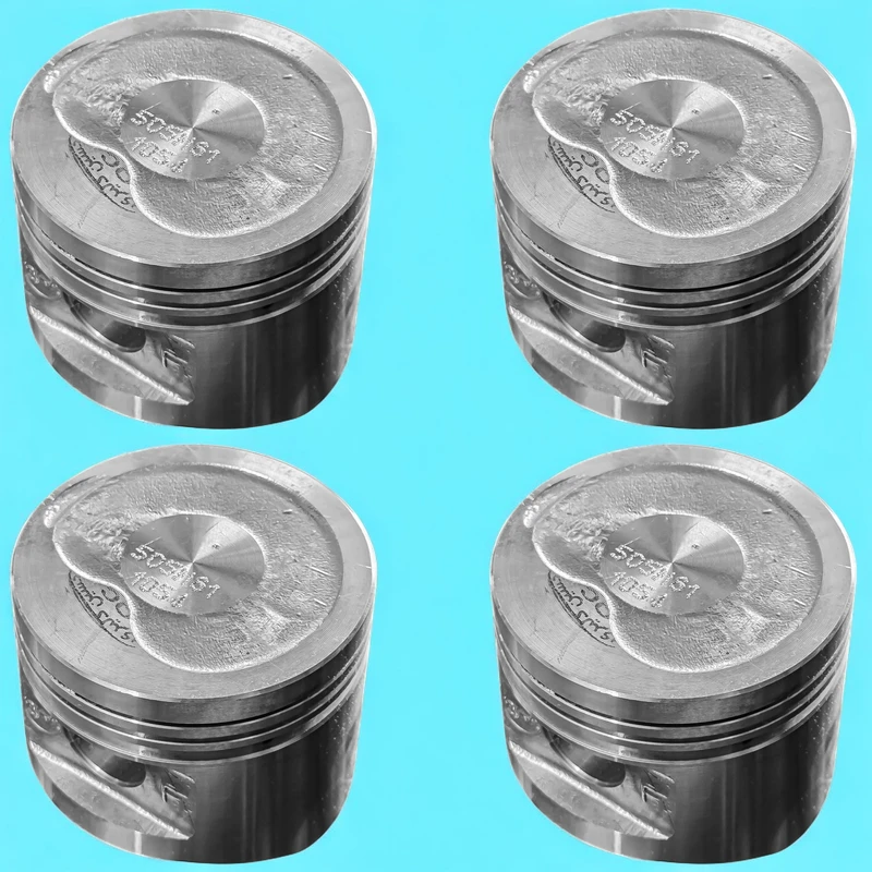 عکس شماره 3 : پیستون و گژن پین خودرو بهران مدل hp std مناسب برای پراید بسته 4 عددی