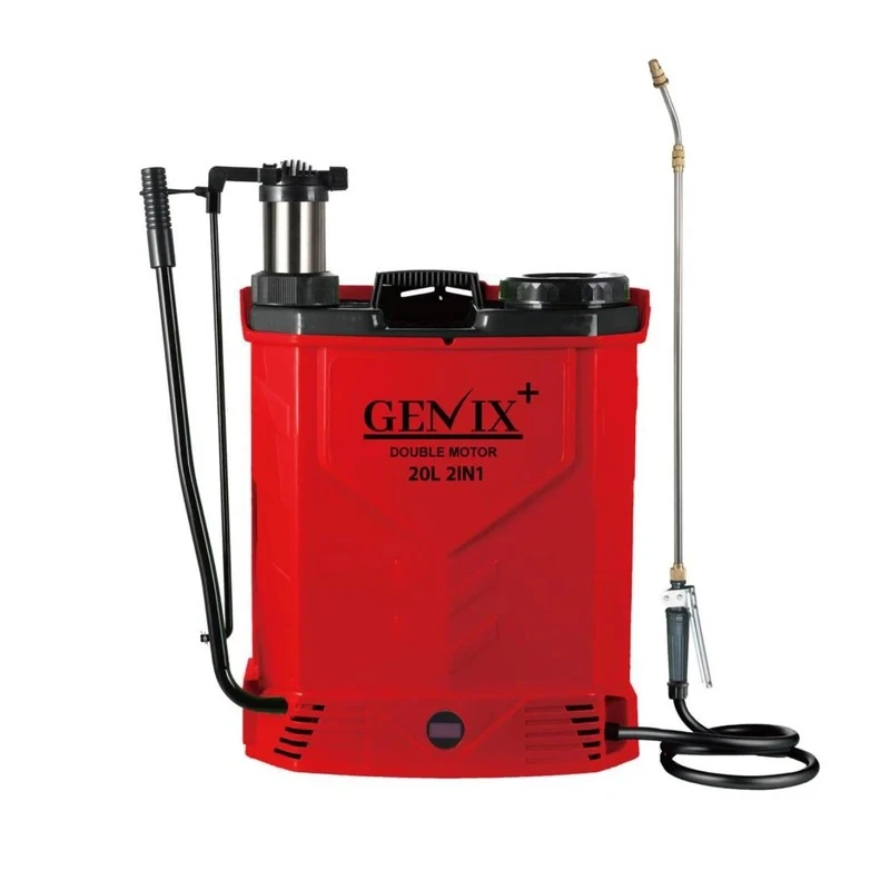 سمپاش شارژی دو موتور جنیکس پلاس مدل Gnx700 ظرفیت 20 لیتر سمپاش شارژی دو موتور جنیکس پلاس مدل Gnx700 ظرفیت 20 لیتر