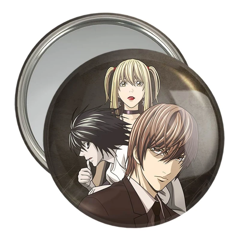 آینه جیبی خندالو مدل لایت و ال و میسا انیمه دفترچه مرگ Death Note  کد 11302