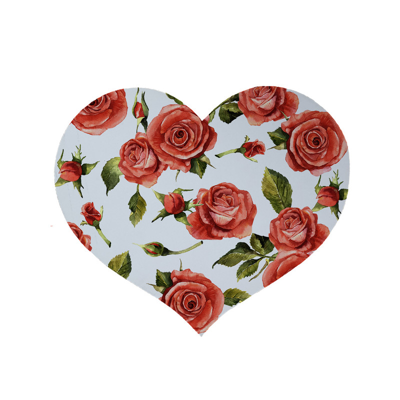 پادری مدل قلب طرح گل کد 5916 سایز 90x90 سانتی متر 