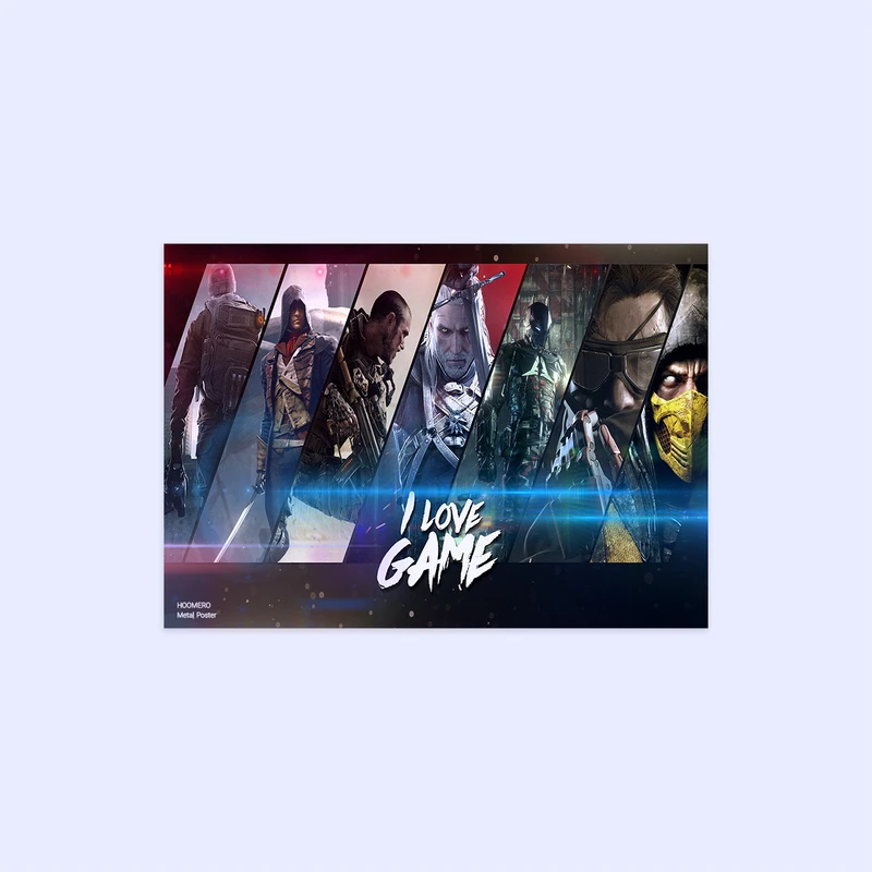 پوستر هومرو مدل فلزی طرح بازی کد PS259