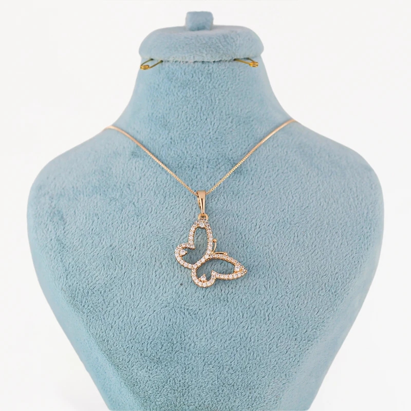 گردنبند زنانه ژوپینگ مدل پروانه کد AAB634