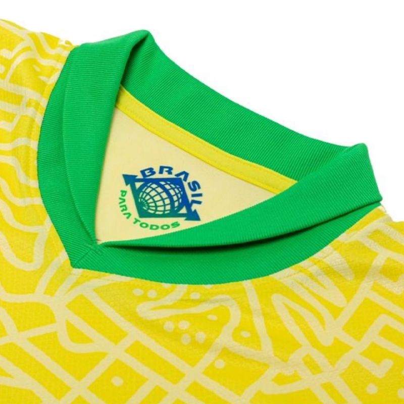 تی شرت آستین کوتاه ورزشی مردانه مدل برزیل کد Home 2024 -  - 6