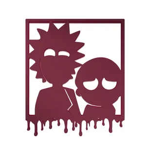 دیوارکوب مدل ریک و مورتی Rick and Morty