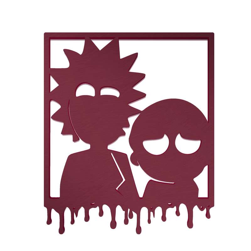 دیوارکوب مدل ریک و مورتی Rick and Morty