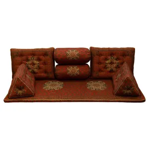 ست 7تکه پشتی ترمه طرح الماس کد 473