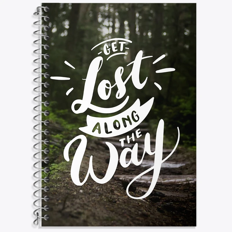 دفتر لغت 50 برگ خندالو طرح Get Lost Along The Way کد F1498