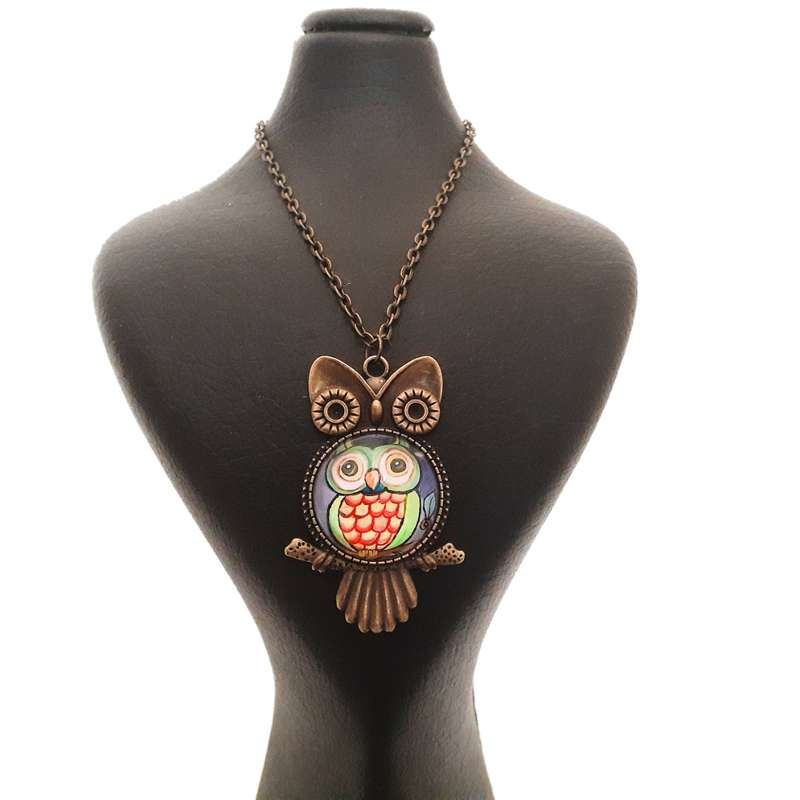 گردنبند دخترانه مدل جغد کد 22 گردنبند دخترانه مدل جغد کد 22