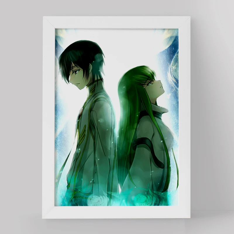 تابلو خندالو مدل لولوش و سی سی انیمه کد گیاس Code Geass کد 13069