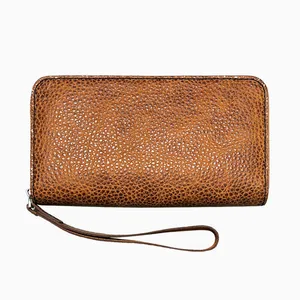 کیف پول چرمی مدل دورزیپ