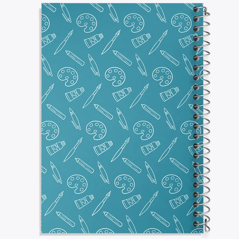 دفتر شطرنجی 50 برگ خندالو مدل پترن هنری کد N326