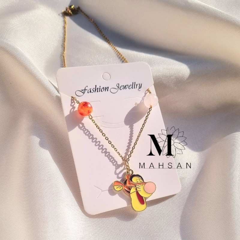 گردنبند دخترانه مدل مدل ببر کارتونی پو و دوستان گردنبند دخترانه مدل مدل ببر کارتونی پو و دوستان