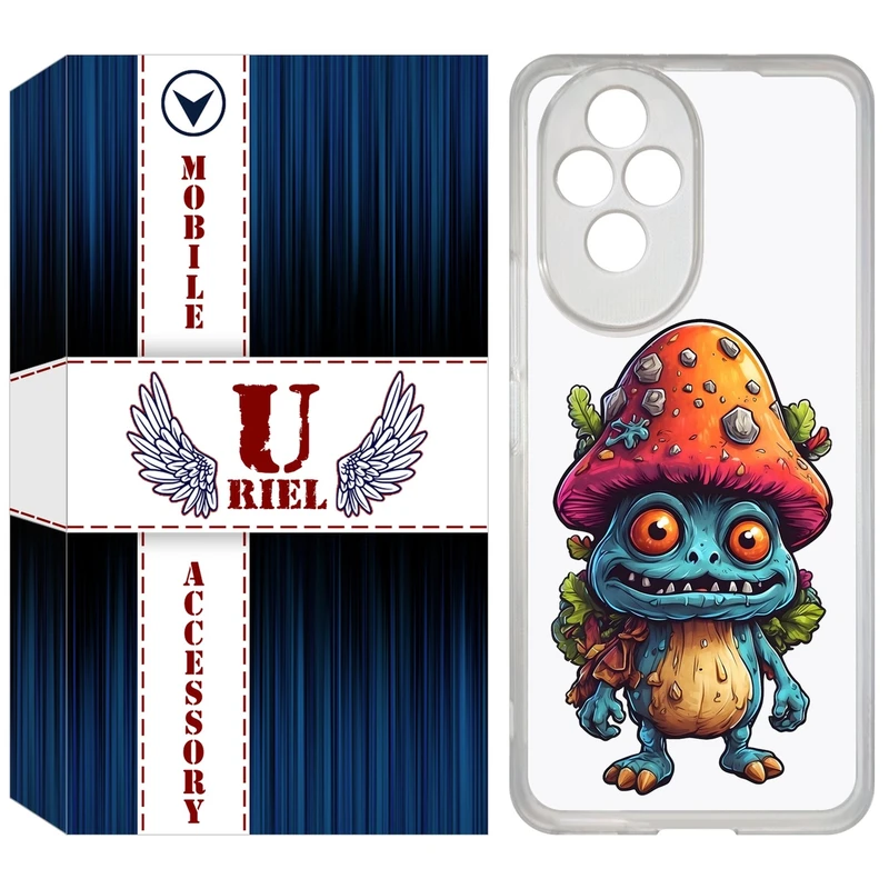 کاور یوریل مدل Clear کد 47 طرح قارچ مناسب برای گوشی موبایل آنر 200