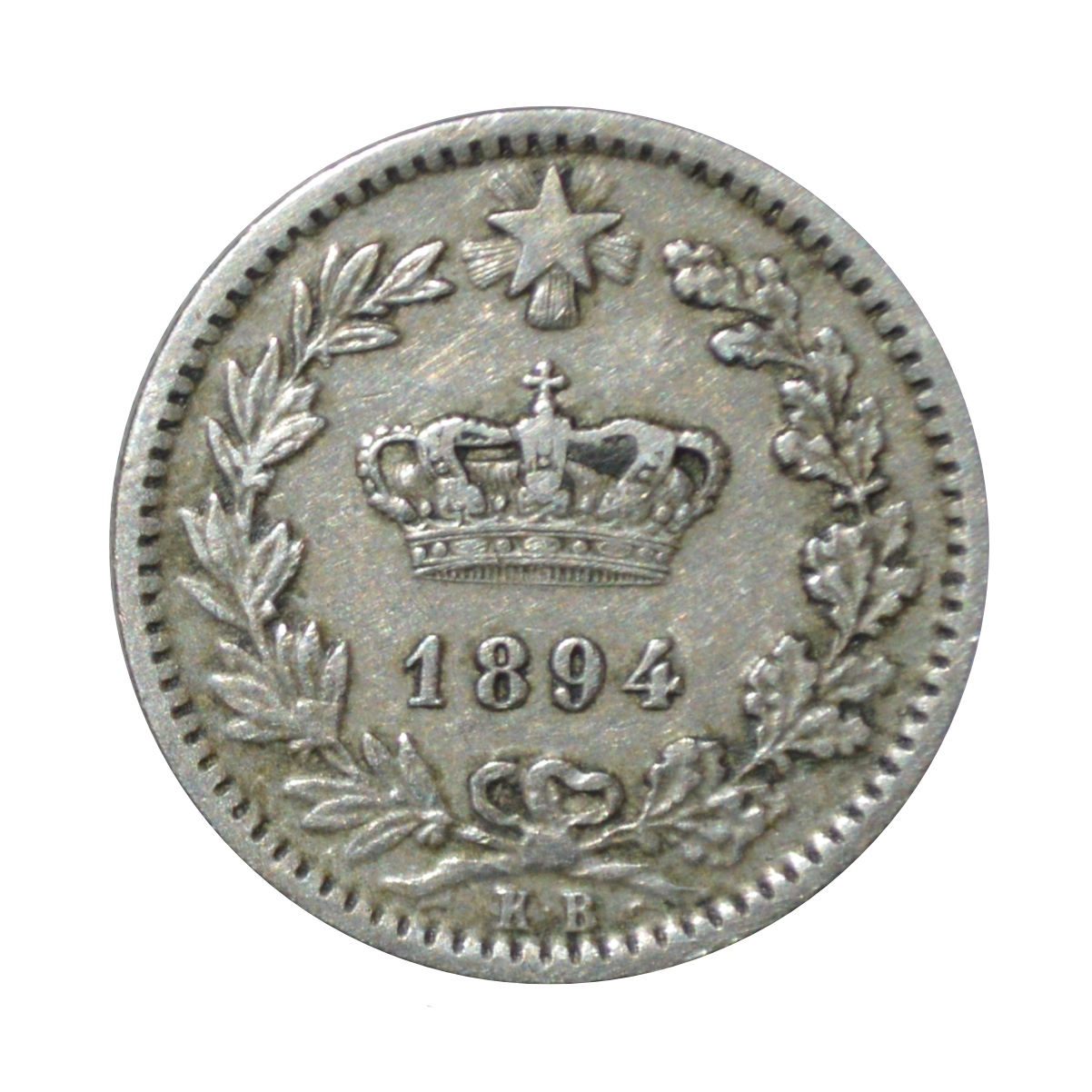 سکه تزیینی طرح کشور ایتالیا مدل 20 سنتسیمو 1894 میلادی 
