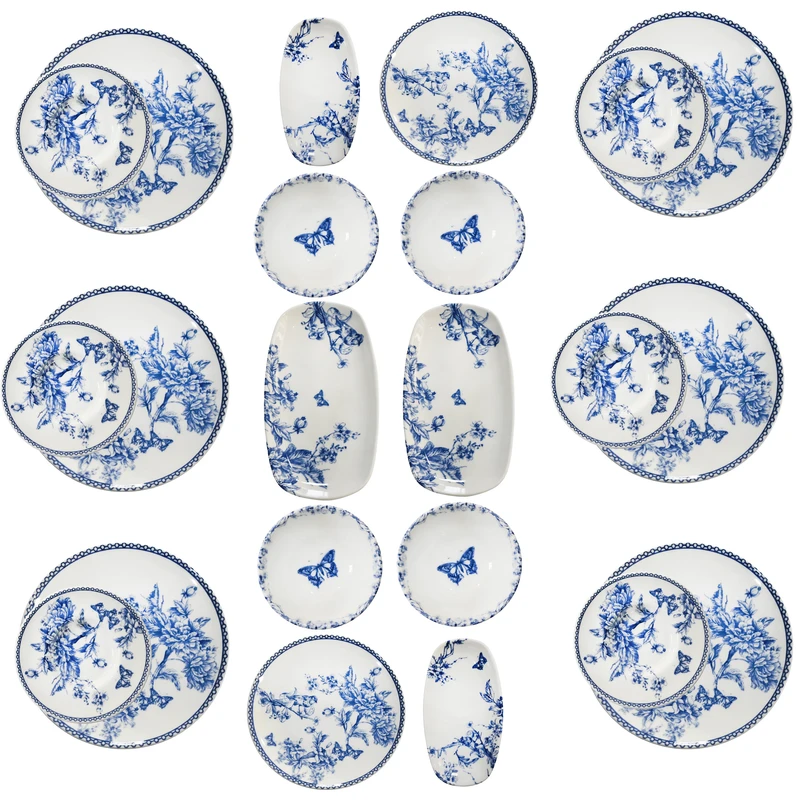 سرویس صبحانه‌خوری 21 پارچه 6 نفر میس بتی مدل BL_LIFE