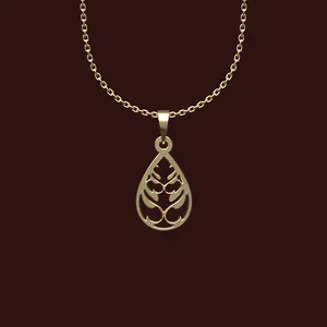 گردنبند طلا 18 عیار زنانه مدوپد مدل هندسی کد W2-1-1270