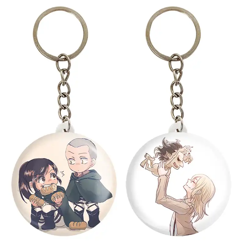 جاکلیدی خندالو مدل ساشا و کانی انیمه اتک آن تایتان کد 1858718582 مجموعه 2 عددی