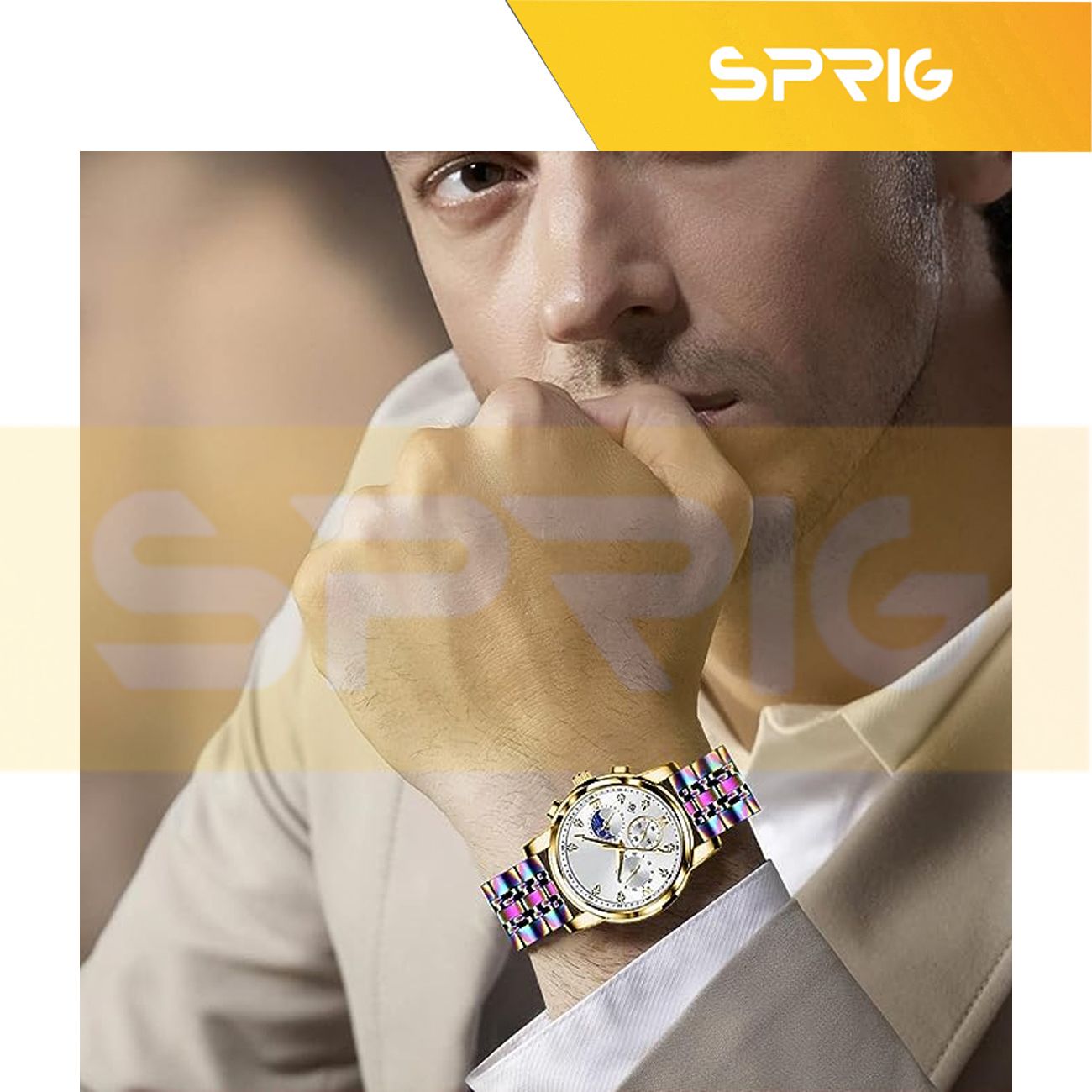 بند اسپریگ مدل 7Bid مناسب برای ساعت هوشمند سامسونگ Galaxy Watch 6 44mm -  - 50
