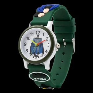 ساعت مچی عقربه‌ای کوارتز بچگانه مدل اسپرت بند سیلیکونی ضد حساسیت طرح بند تن کد ۱