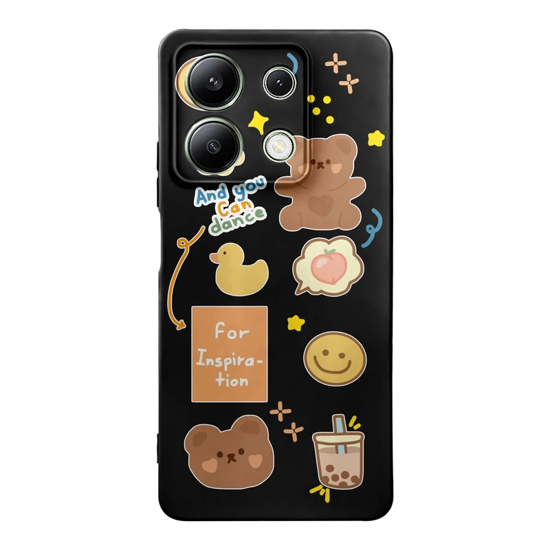 کاور قاب گارد طرح خرس بیر کد t12181 مناسب برای گوشی موبایل شیائومی Redmi Note 13 4G