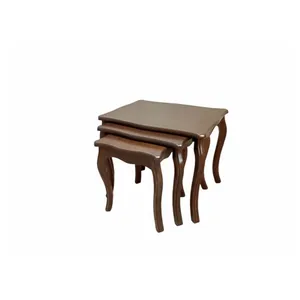 میز عسلی مدل FS100 راش مجموعه 3 عددی