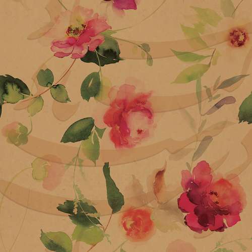 کاغذ کادو مدل کرافت طرح گلستان کد 171 بسته 5 عددی