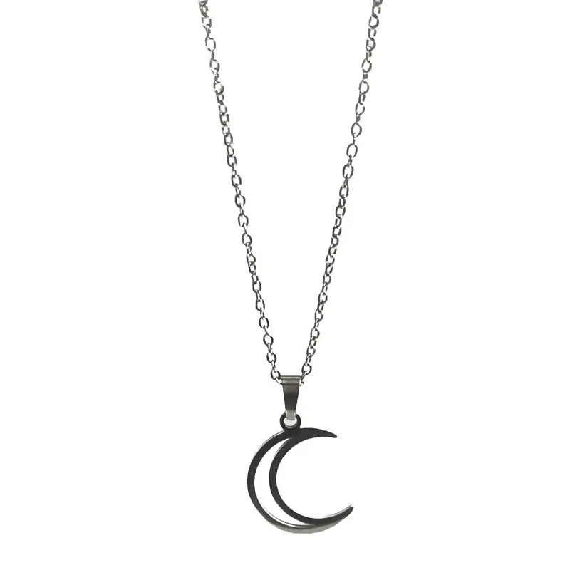 گردنبند زنانه مدل استیل ماه 230