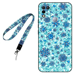 Megafone Snow Flake 0014 Cover For Infinix Hot 10 Play / Hot 11 Play Mobile Neckband