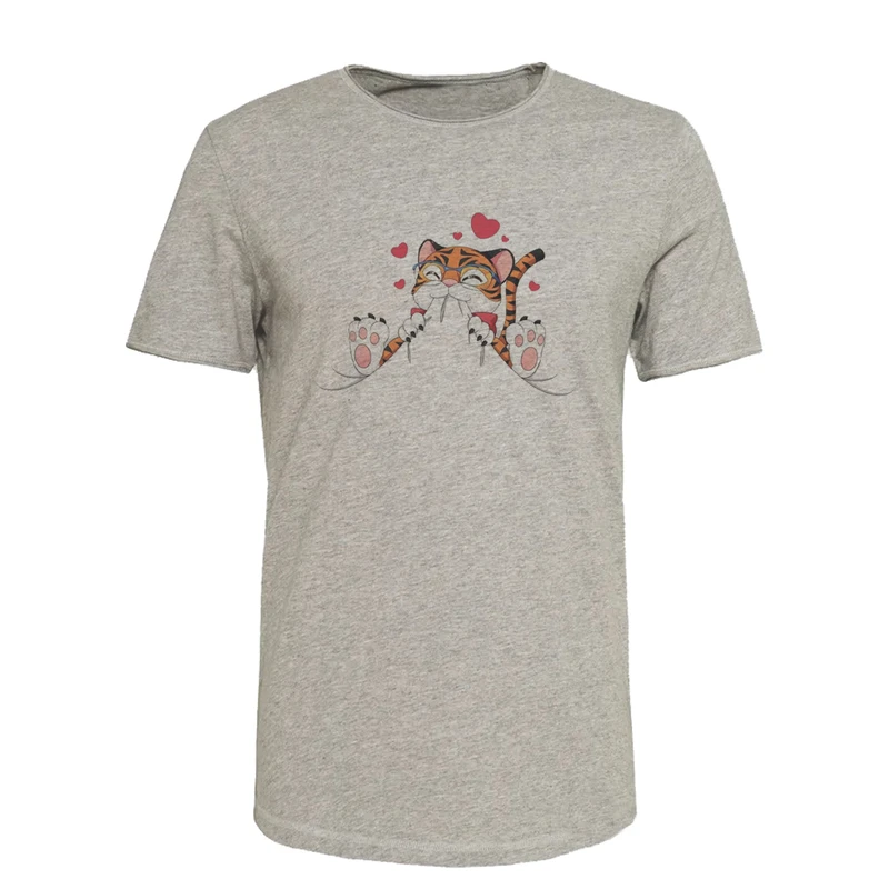 تی شرت آستین کوتاه مردانه مدل T607 طرح ببر