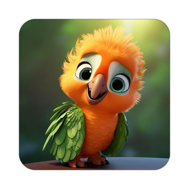 زیر لیوانی کاکتی طرح حیوانات کارتونی مدل mp28000