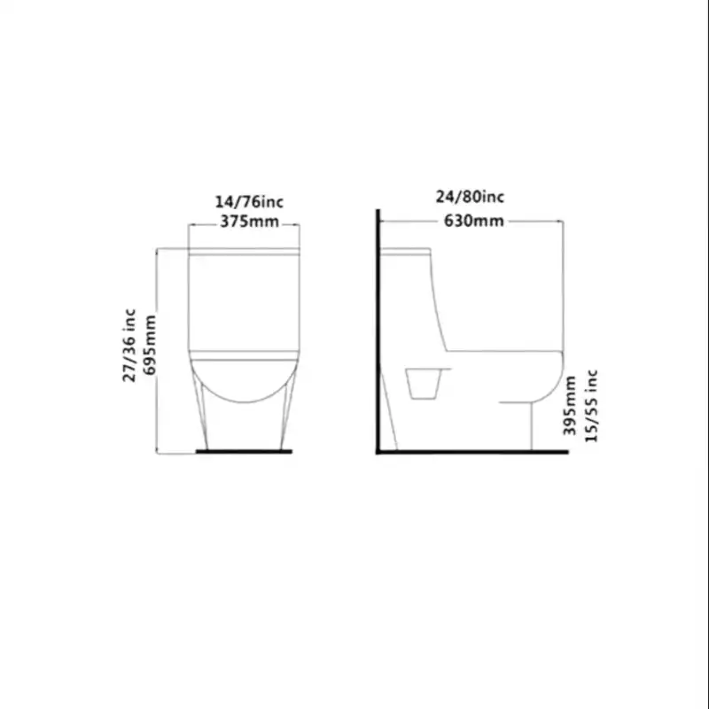 توالت فرنگی گاتریا مدل گیتا 70