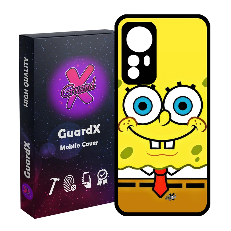 کاور گارد ایکس طرح باب اسفنجی مدل Glass10637 مناسب برای گوشی موبایل شیائومی Redmi Note 12S