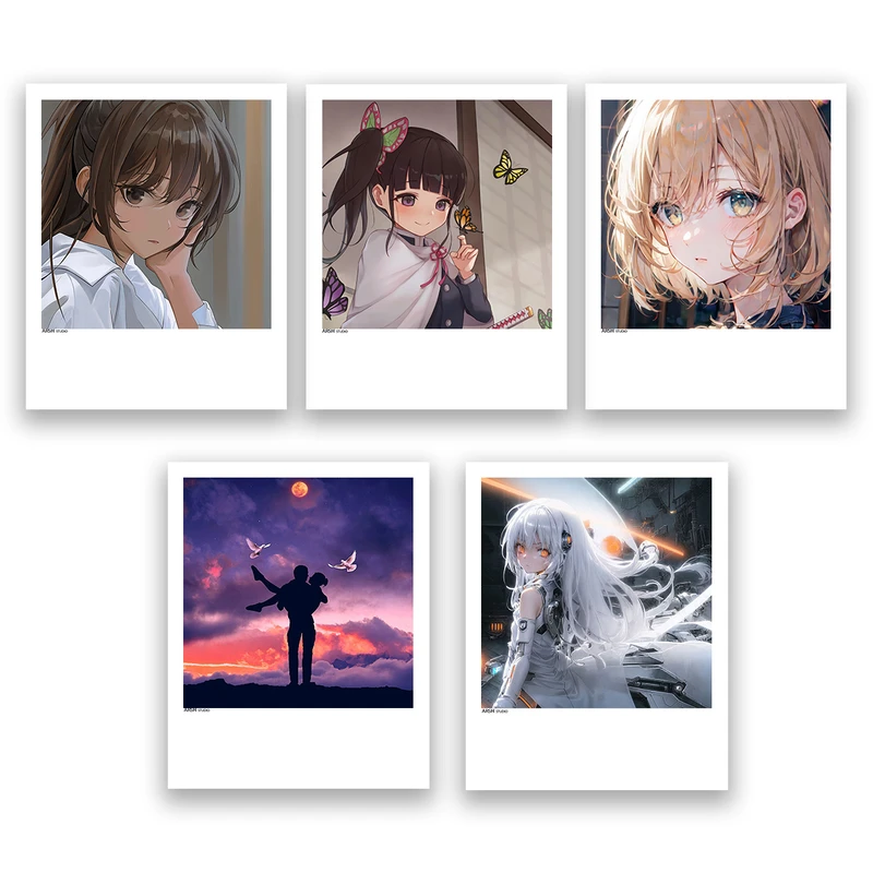 آویز تزیینی عرش مدل فانتزی انیمه کد Asa230 مجموعه پنچ عددی