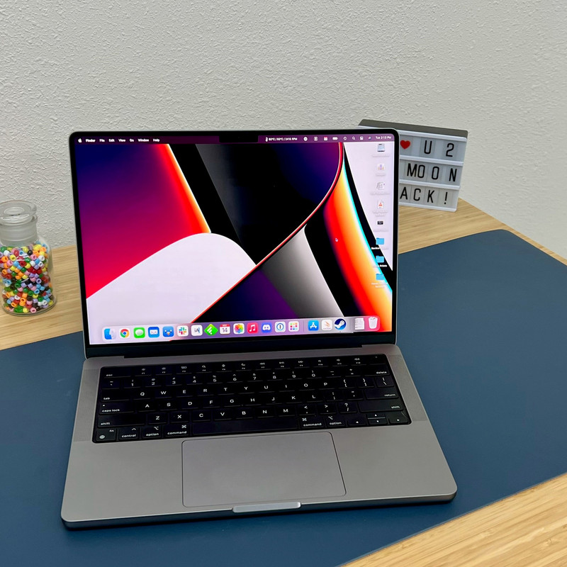 لپ تاپ 14.2 اینچی اپل مدل 2021 MacBook MKGR3 M1 Pro