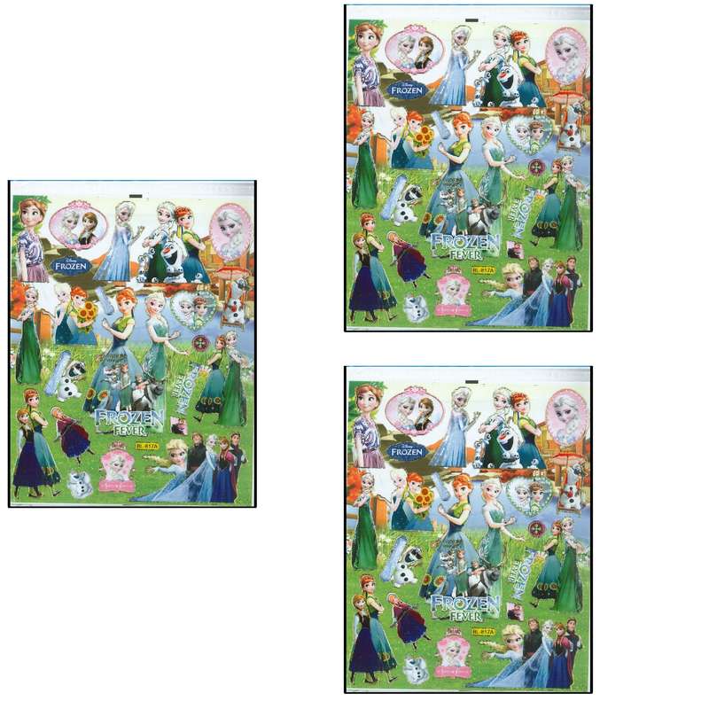 استیکر کودک مدل فروزن و السا کد BL_817A بسته 3 عددی