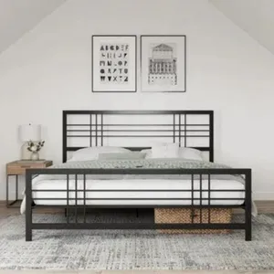 تخت خواب فلزی دونفره مدل double09 سایز 140*200 سانتی متر