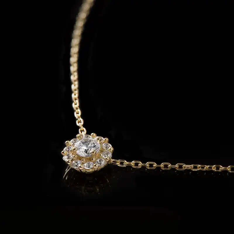 گردنبند طلا 18 عیار زنانه جواهری سون مدل 3193