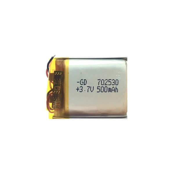  باتری لیتیوم پلیمر مدل 702530 ظرفیت 500 میلی آمپر ساعت