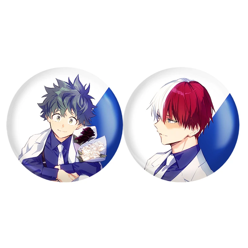 مگنت خندالو مدل تودوروکی شوتو و میدوریا انیمه آکادمی قهرمان من My Hero Academia کد A179 مجموعه 2 عددی